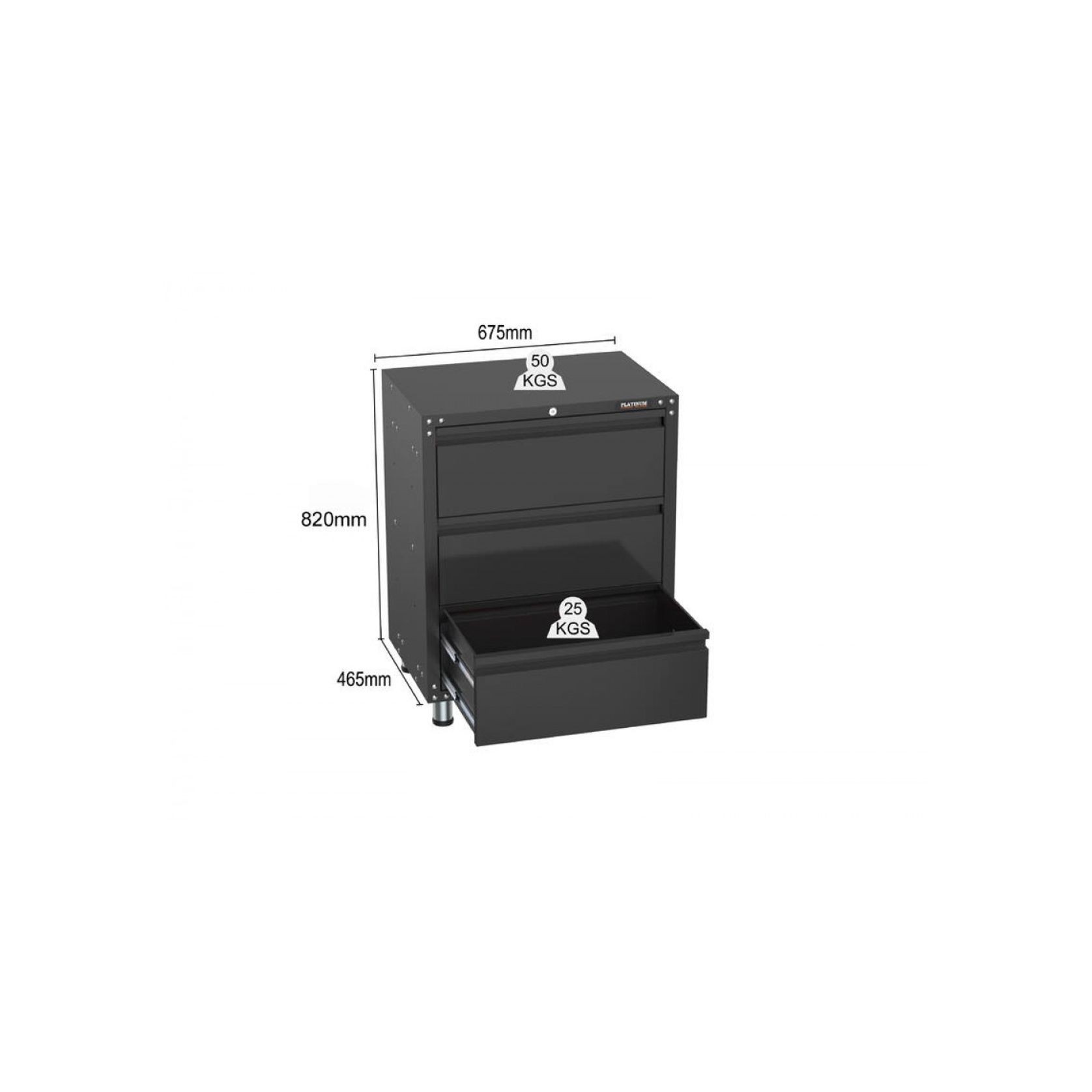 Black Workshop Garage Storage Cabinet Set | GS-D8 gallery detail image