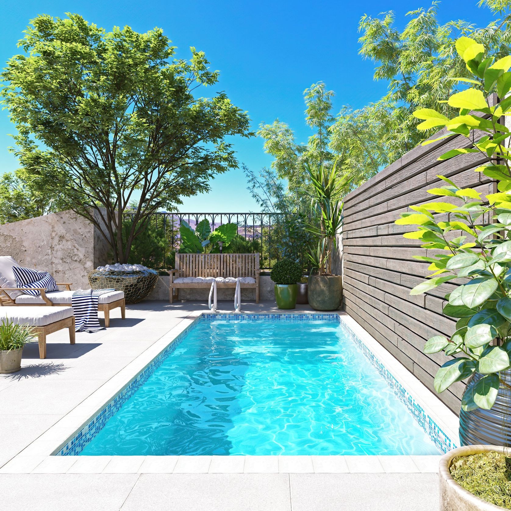 Tile Lined swimming pools 3.5m to 6.0m in length gallery detail image