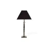 Pavilion Table Lamp - Nickel - 41Cm Black Shade gallery detail image