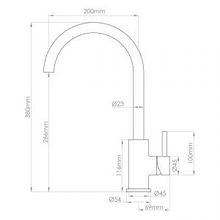 Voda Gooseneck Sink Mixer with Cold Start technology gallery detail image