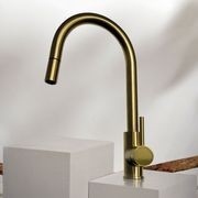 Voda Gooseneck Pull Out Sink Mixer with Cold Start tech gallery detail image