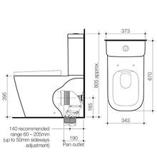 Luna Square Cleanflush Wall Faced Toilet Suite gallery detail image