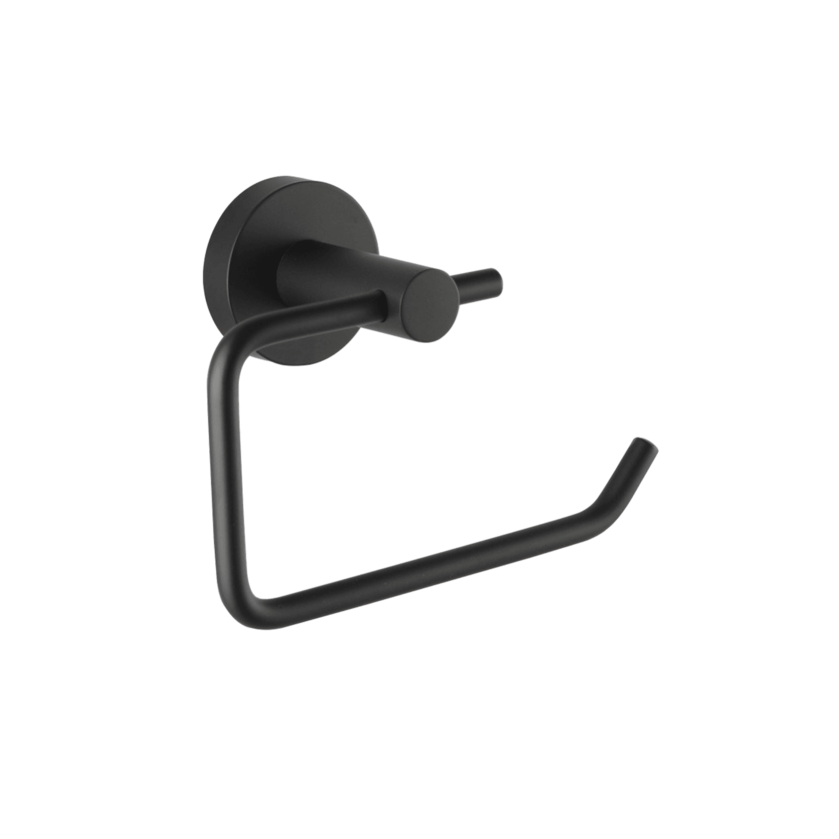 Lucid Pin Toilet Roll Ring Matte Black gallery detail image