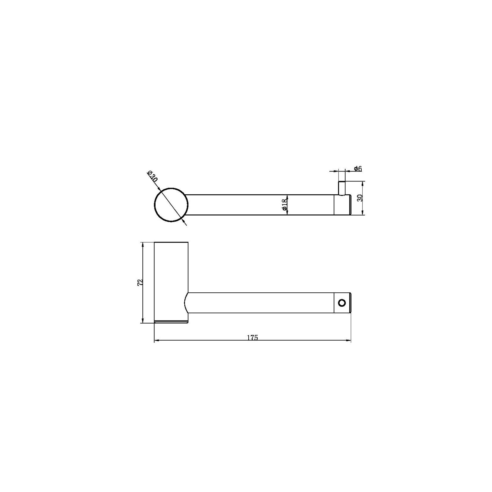 Zen SS316L Toilet Roll Holder | Brushed Nickel gallery detail image