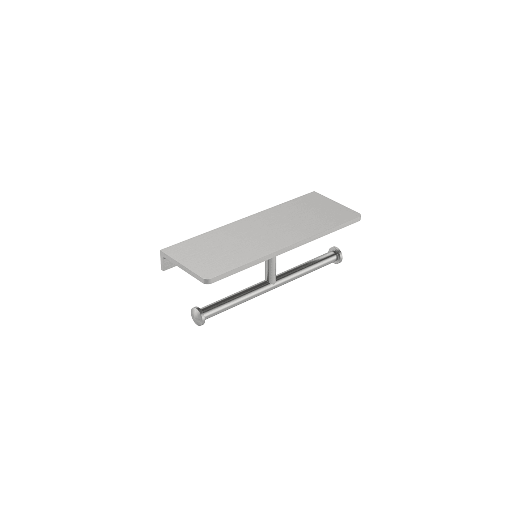 Pari Double Toilet Paper Holder With Shelf gallery detail image