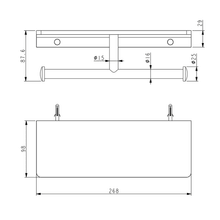 Pari Double Toilet Paper Holder With Shelf gallery detail image