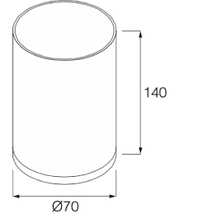 Minimal Glass Toothbrush Holder by Boffi gallery detail image