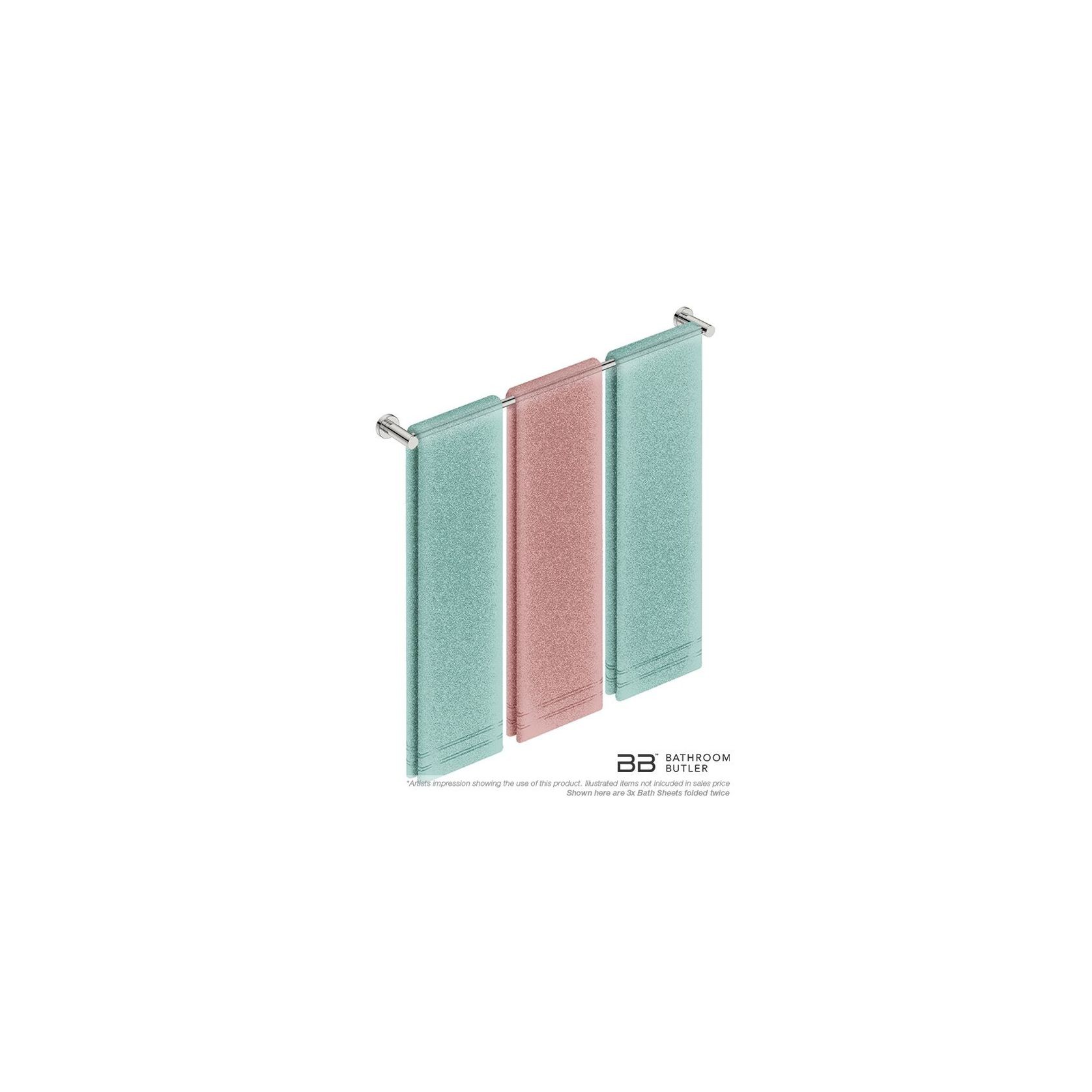 Single Towel Rail 800mm - 4600 Series Number 4675 gallery detail image