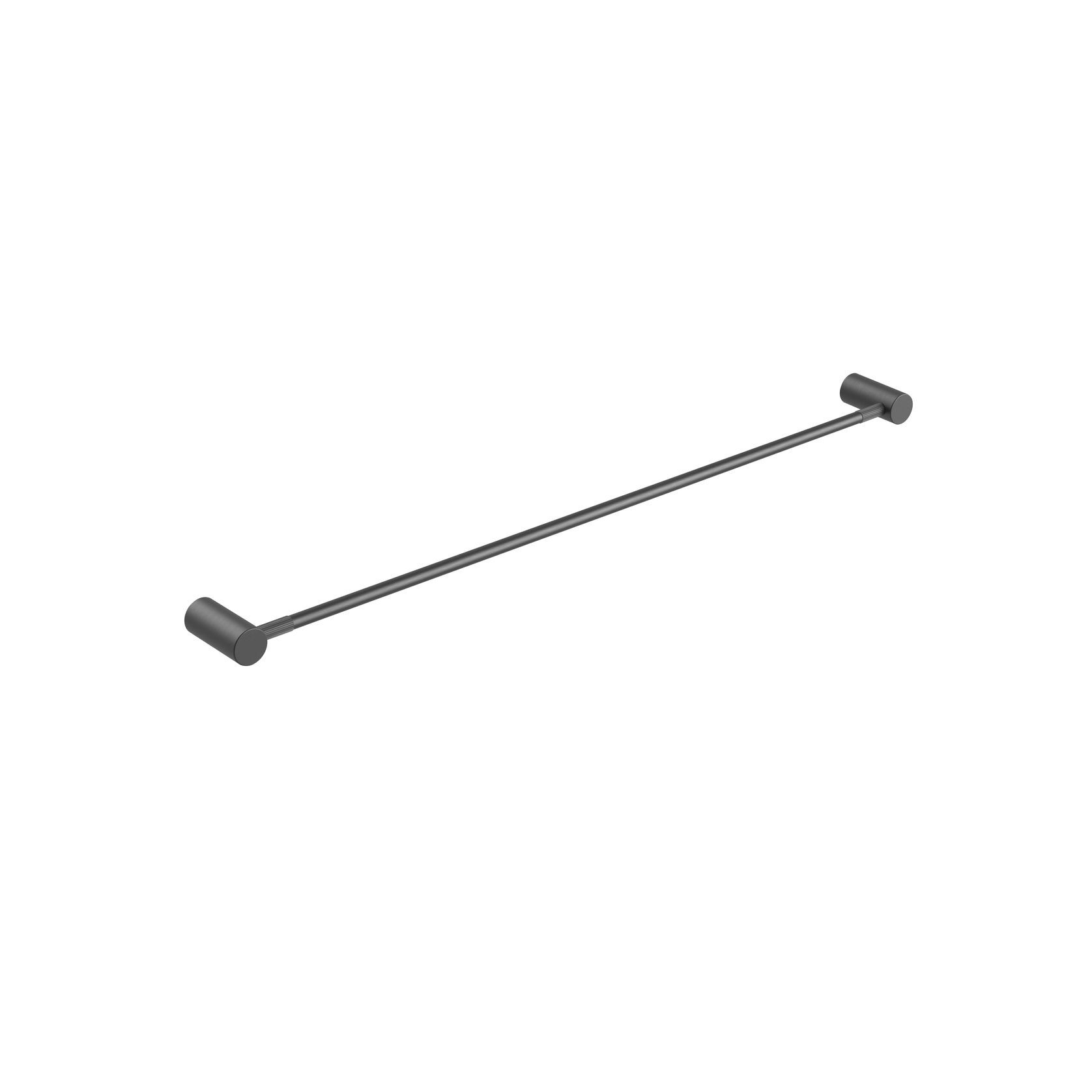 Caddence Single Towel Rail 800mm Gun Metal Grey gallery detail image