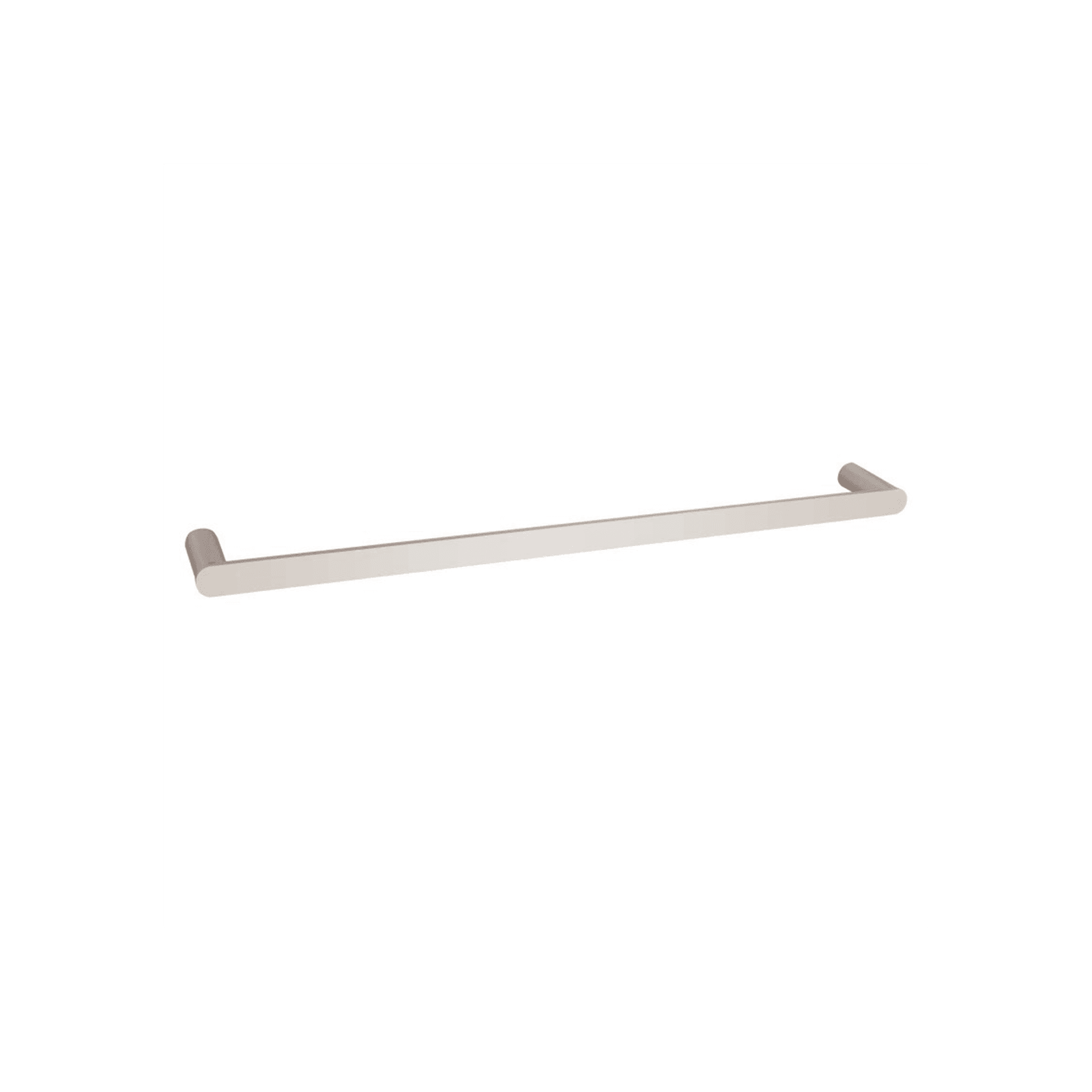 Rushy Single Towel Rail 600mm Brushed Nickel gallery detail image