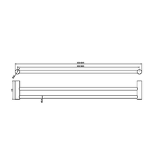Zen SS316L Double Towel Rail 800mm | Brushed Nickel gallery detail image