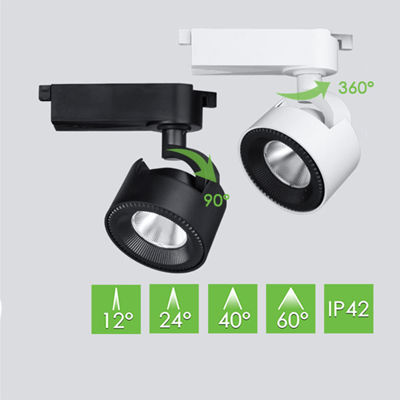 ME308 LED Track Light Retail Commercial IP42 gallery detail image