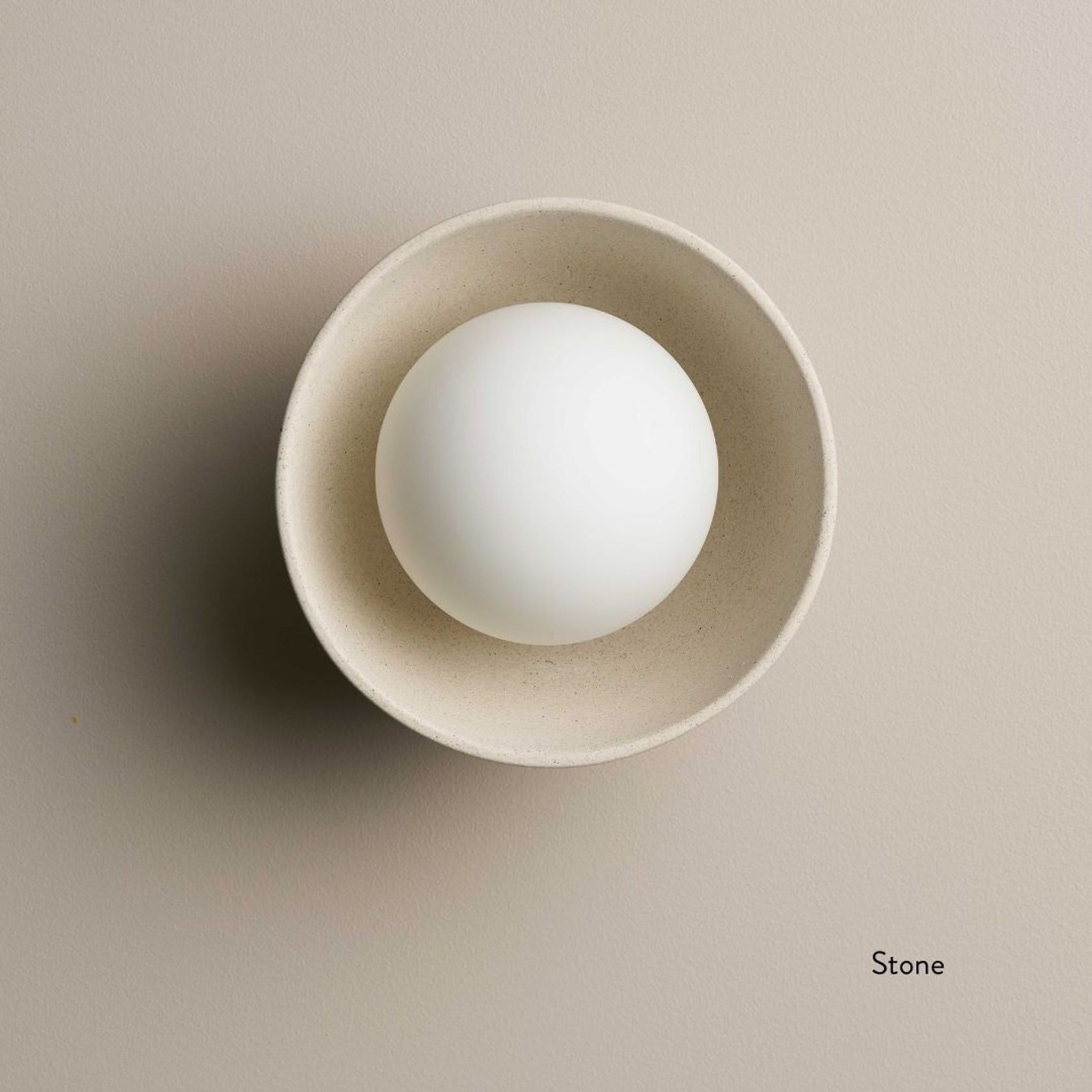 Ceramic Wall Bowl Sconce Light gallery detail image