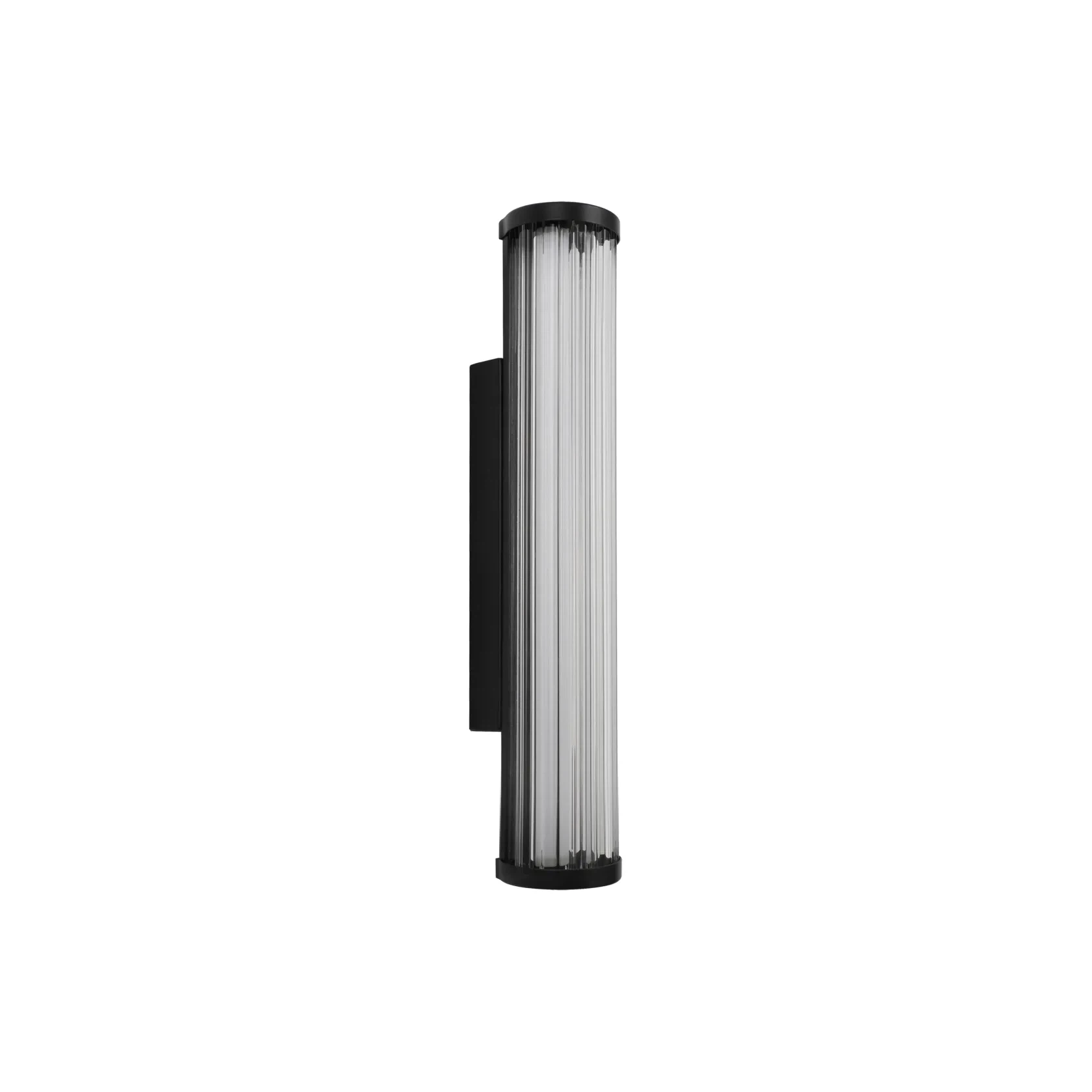 Junco IP65 Fluted Hand-Blown Glass LED Batten Light gallery detail image