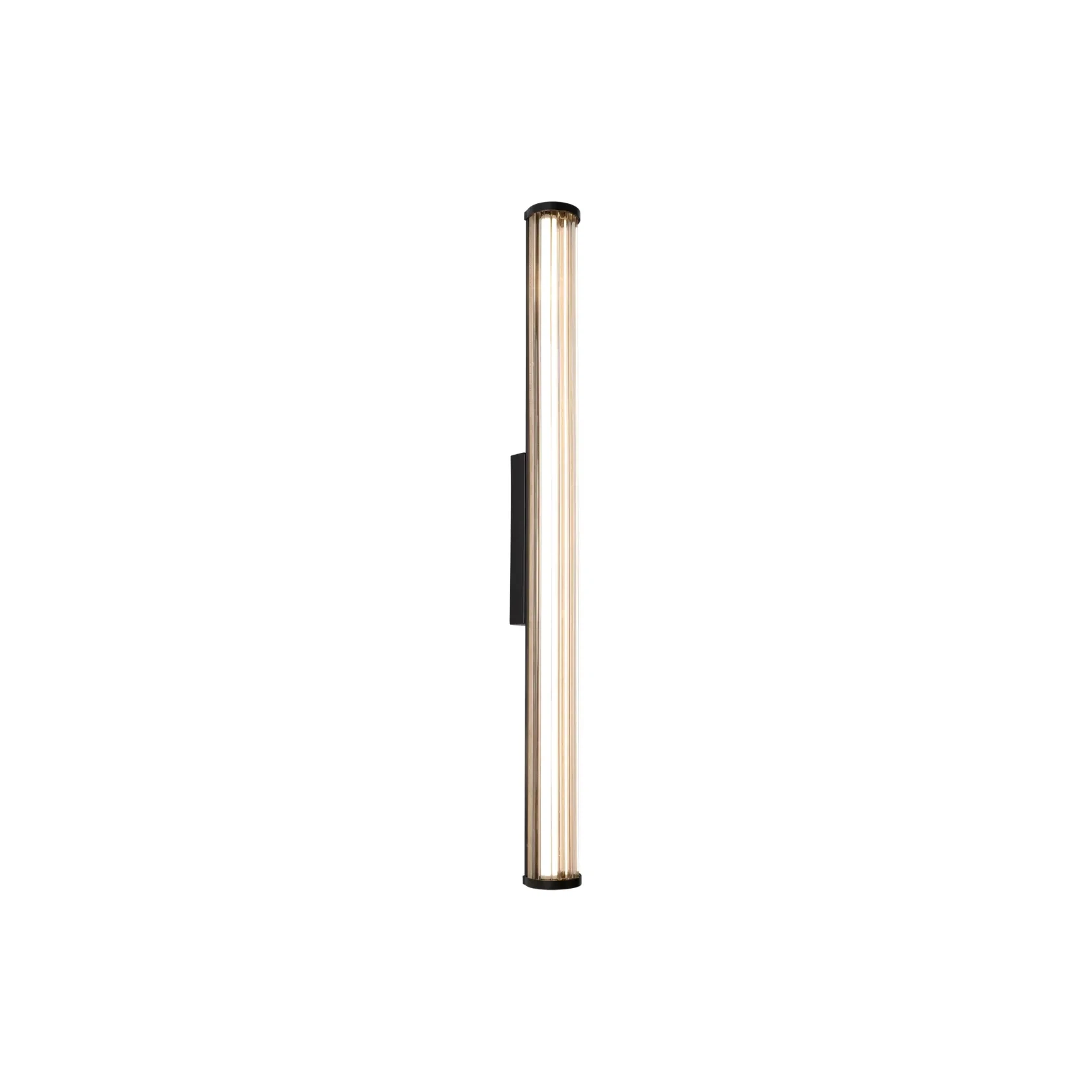 Junco IP65 Fluted Hand-Blown Glass LED Batten Light gallery detail image