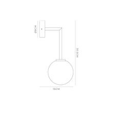 Orb Long Arm Wall Light gallery detail image