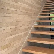 Travertine Raw Linear Sawn Edge | Stone Wall Cladding gallery detail image