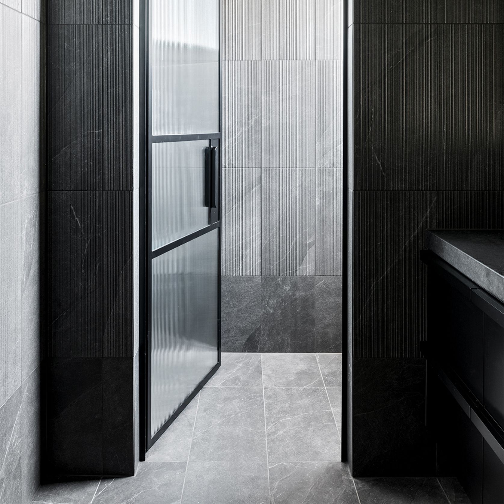 Hellin Charcoal Line | Perini Tiles gallery detail image