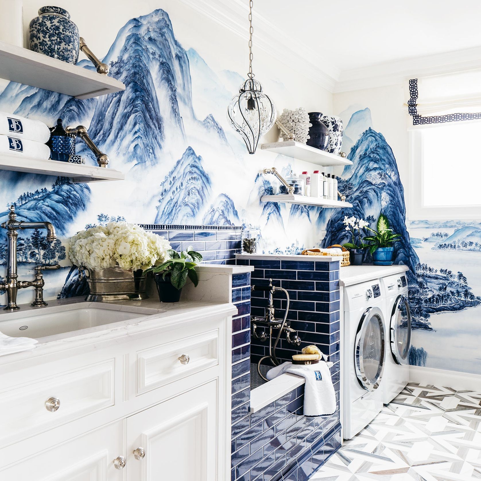 De Gournay Thousand Li of Rivers & Mountains |Wallpaper gallery detail image