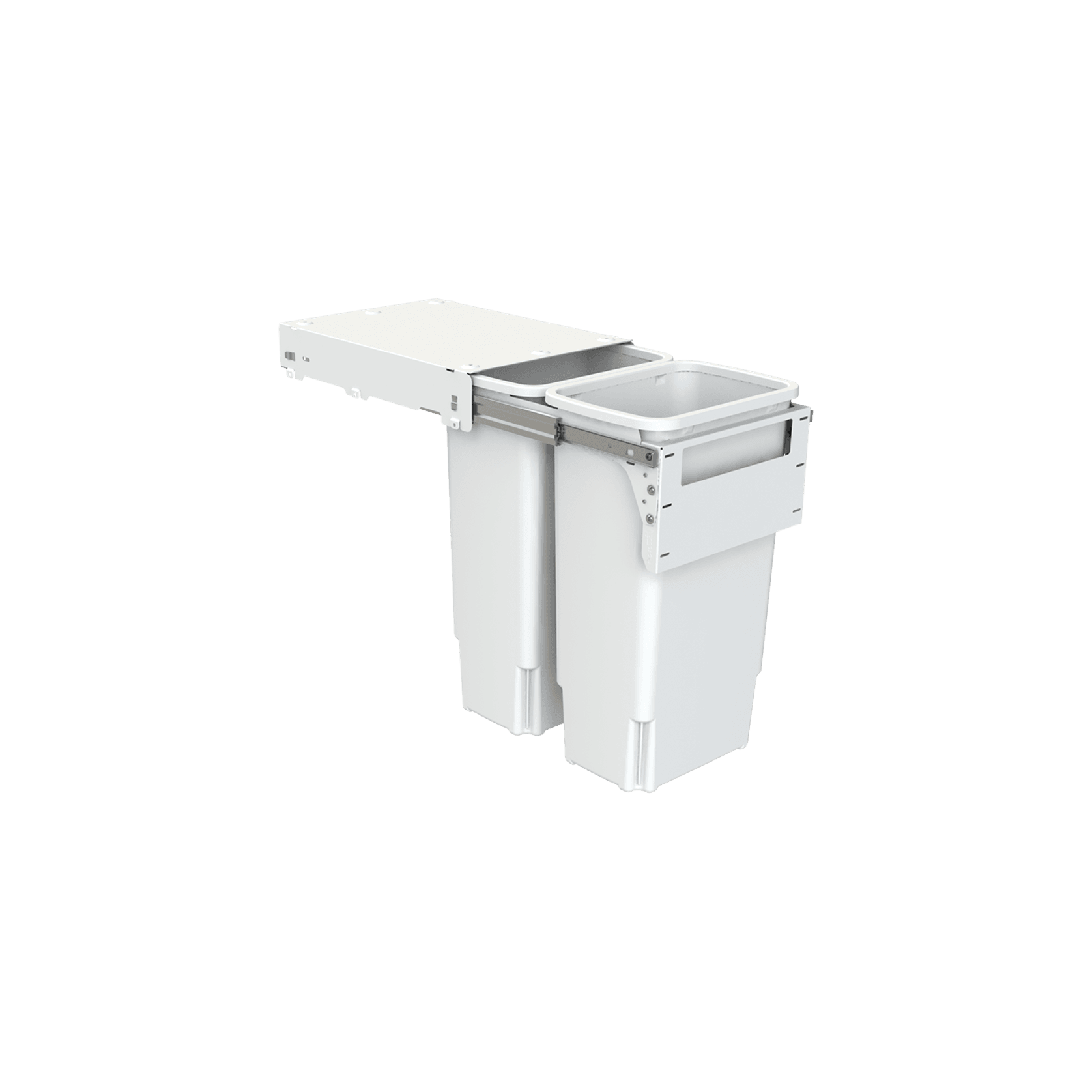 Hideaway Compact Bins 2 x 35L Buckets | Door Pull gallery detail image