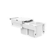 Concelo 2 x 15L Buckets | Door Pull | White gallery detail image