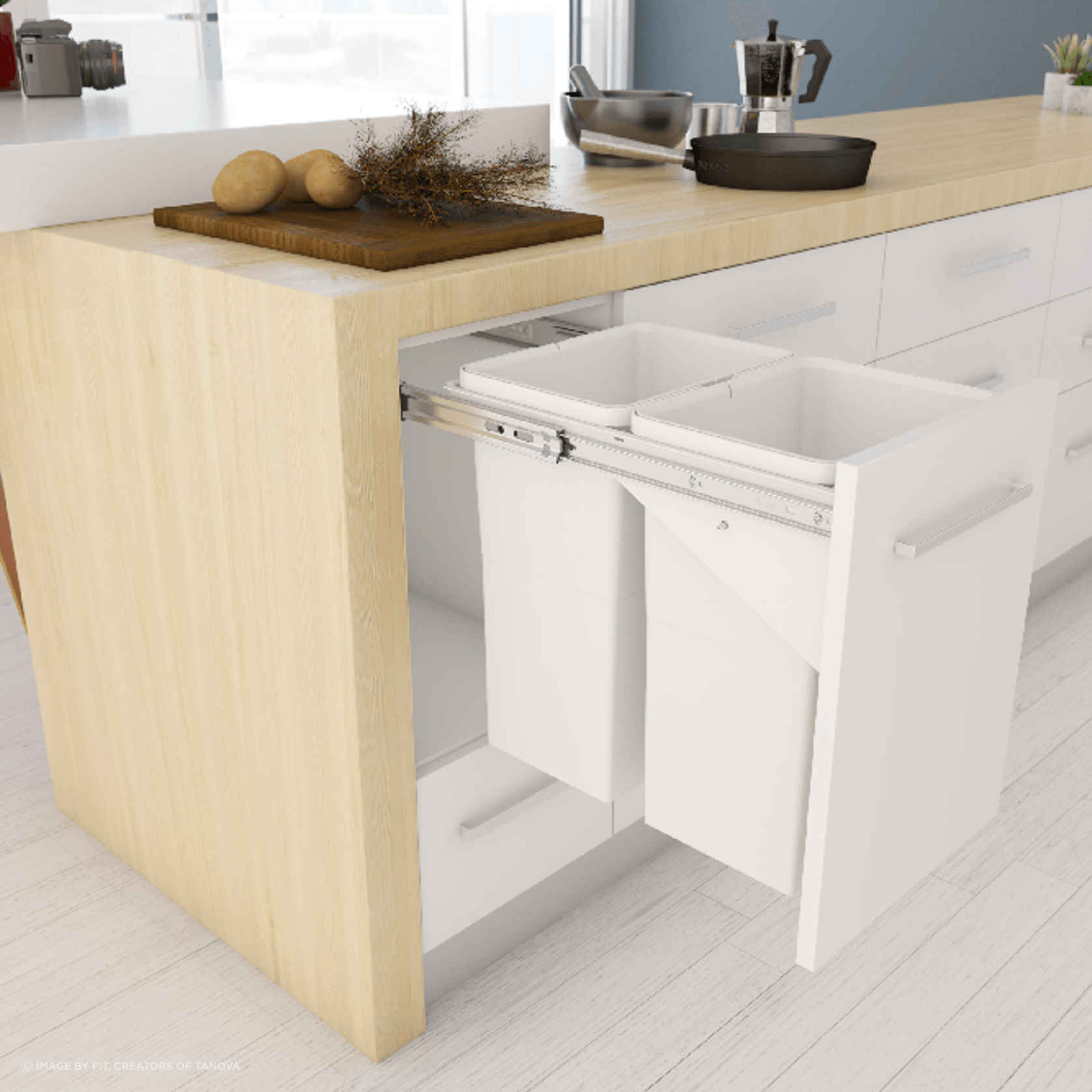 Tanova Simplex Kitchen Waste Bins gallery detail image