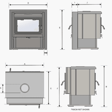 Kemlan-Coupe Wall Penetration Double Sided Rural Wood Fireplace gallery detail image
