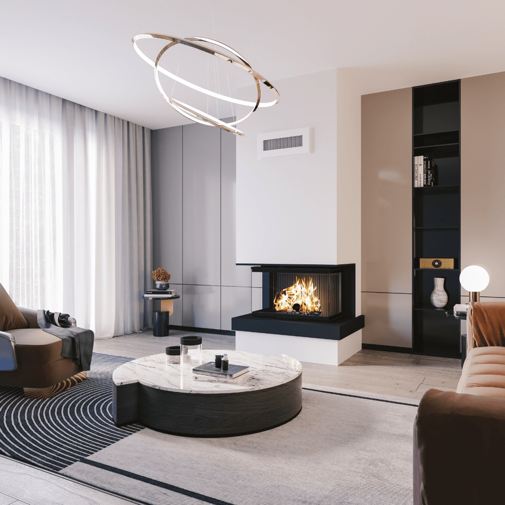 Axis FAS120 3V - Freestanding Fireplace gallery detail image