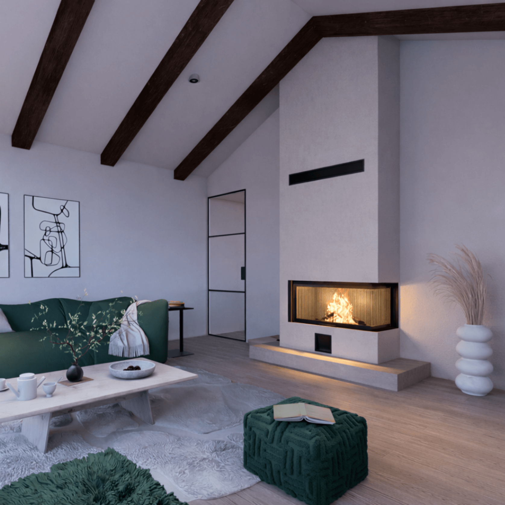 Axis FAS120 VLD/G - Freestanding Fireplace gallery detail image