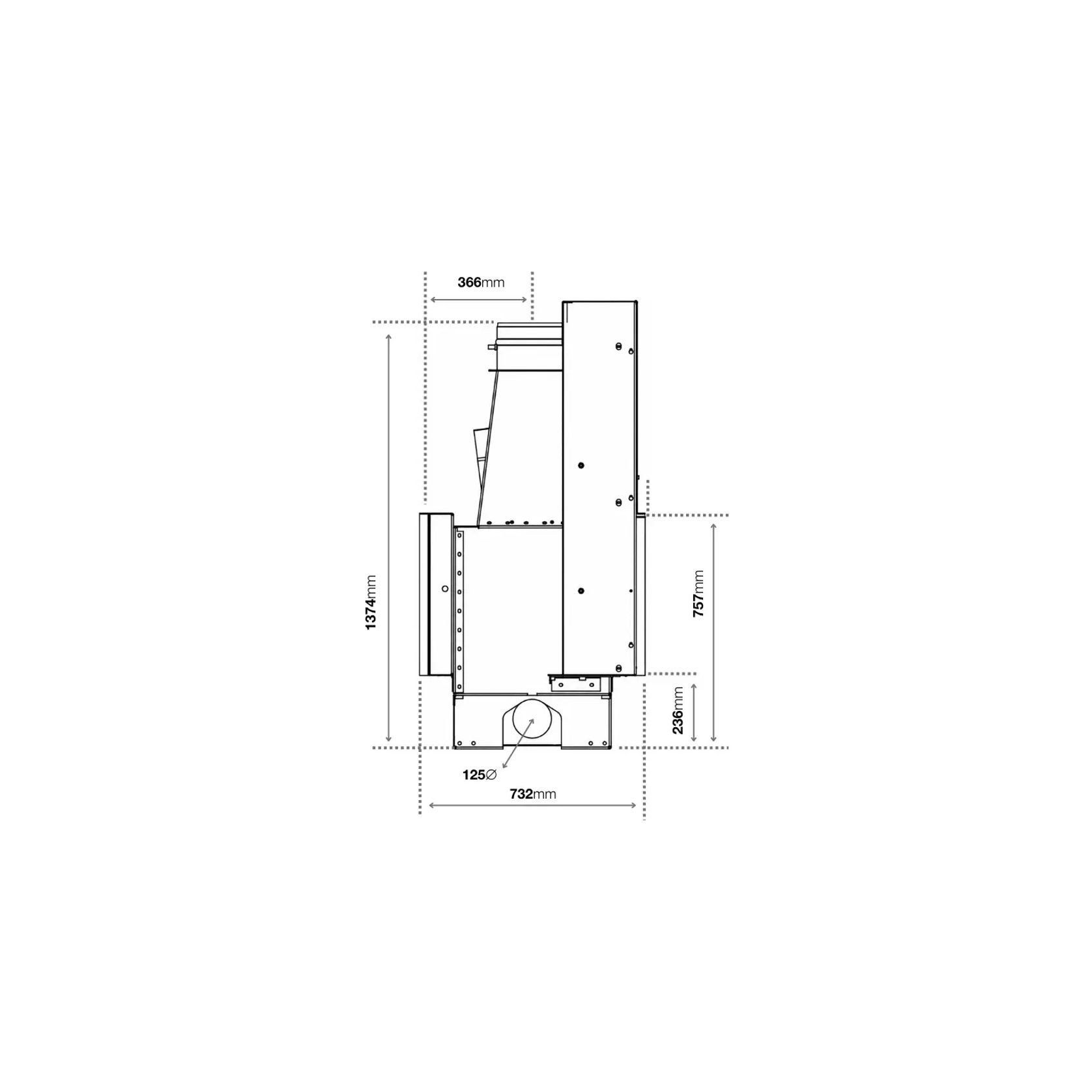 Axis FAS120 DS - Freestanding Fireplace gallery detail image
