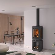 Hergóm Glow Wood Fireplace with Log Base gallery detail image