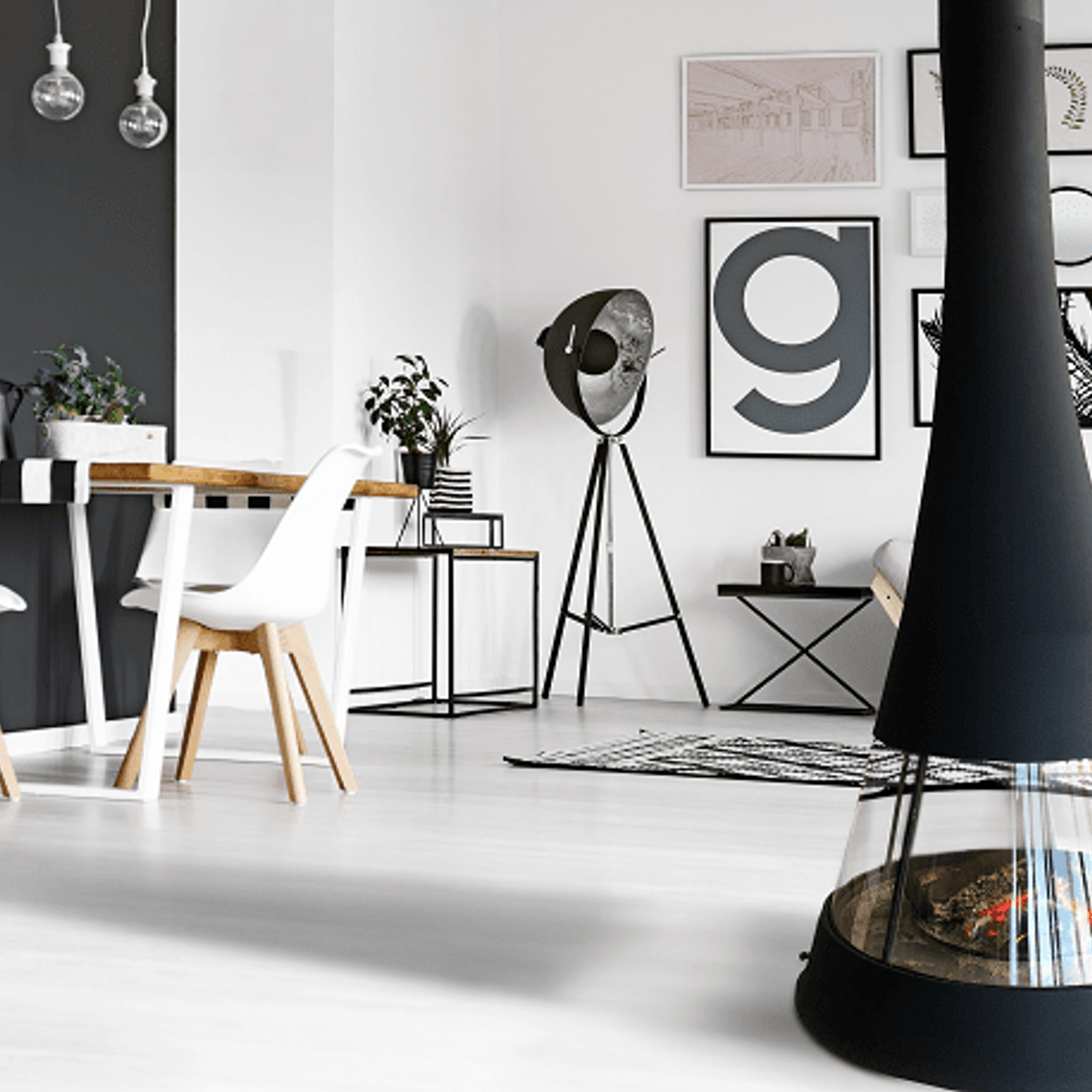 Jc Bordelet Linea 914 Suspended Fireplace gallery detail image