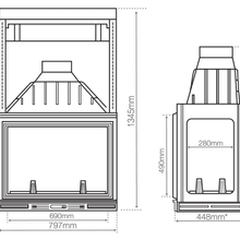 Seguin Multivision 8000 4 Sided Cheminee Fireplace gallery detail image
