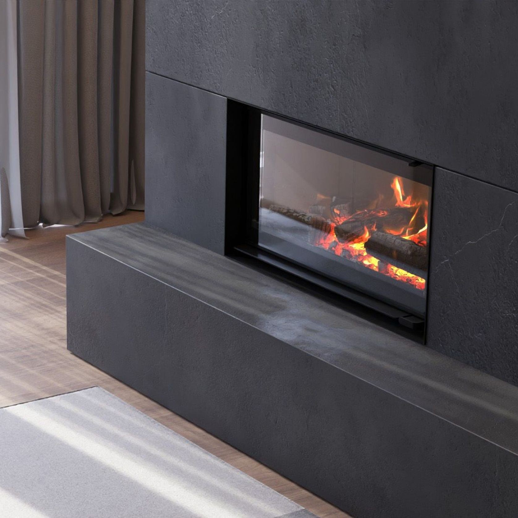 Escea TC970 Inbuilt Wood Fireplace gallery detail image