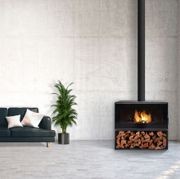 Visionline Taurus Single-Sided Freestanding Wood Fire gallery detail image