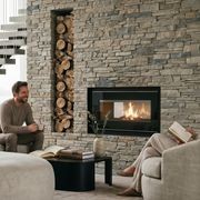 Visionline Taurus Double-Sided Inbuilt Wood Fire gallery detail image