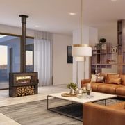 Visionline Taurus Double-Sided Freestanding Wood Fire gallery detail image