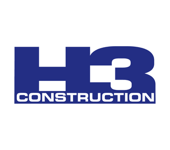 H3 Construction company logo
