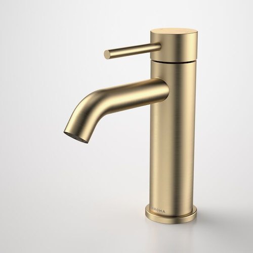 Brushed Brass Liano II Basin Mixer - All Pressure - Lead Free