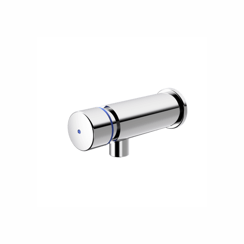 Chrome Civic Wall Push Timed Flow 90mm Tap