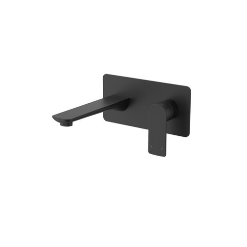 Black Quadro Wall Mounted Basin Mixer and Spout