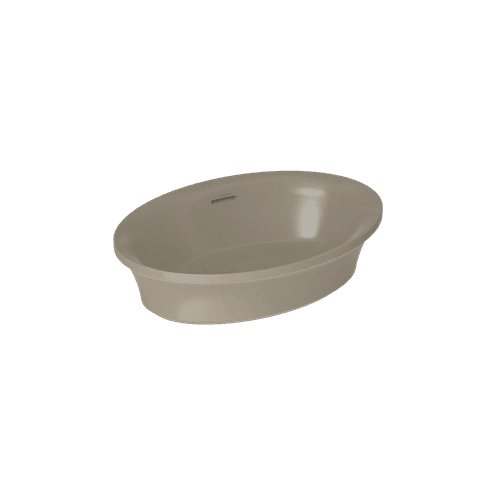 Leather Flute Oval Vessel Basin
