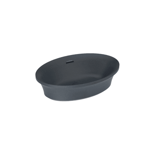 Midnight Blue Flute Oval Vessel Basin