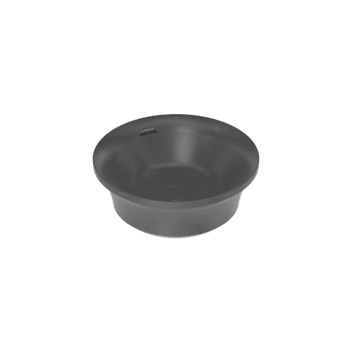 Charcoal Flute Round Vessel Basin