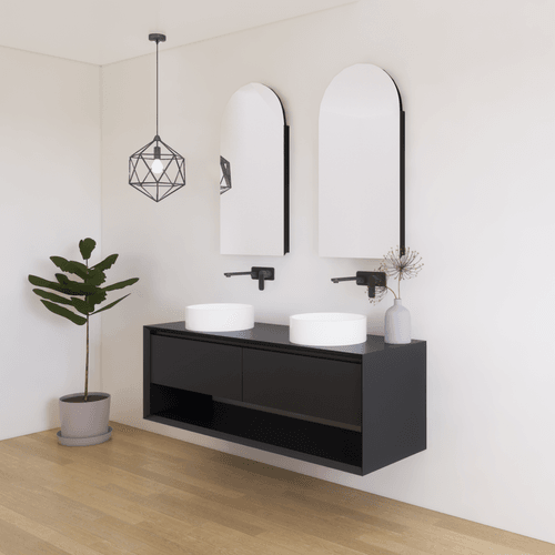 Black Code Neo Arch Mirror Cabinets