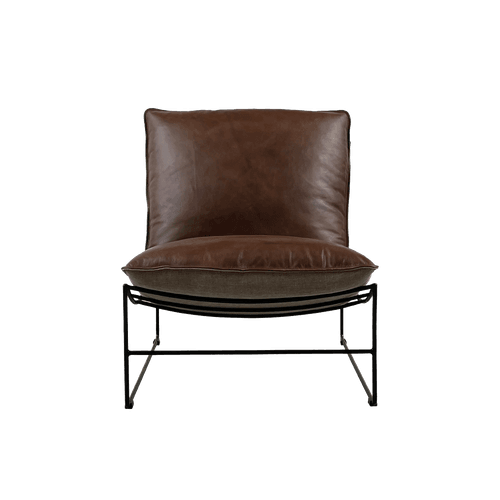 Mexico Brown Leather Leonardo Leather Lounge Chair