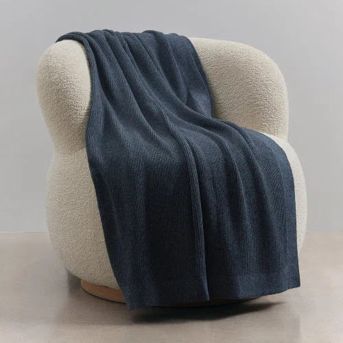 Ink Rib Cotton Throws