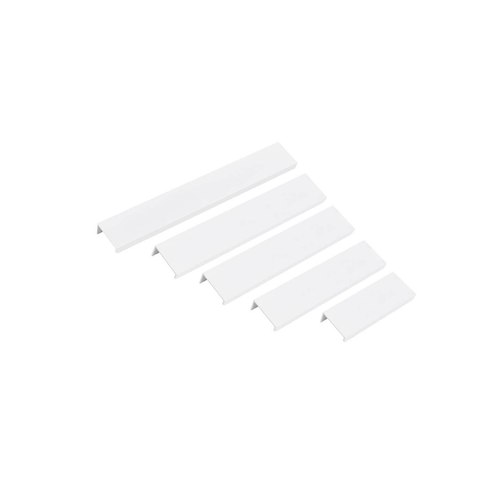 White Sydney Slim Lip Pull Kitchen Handles