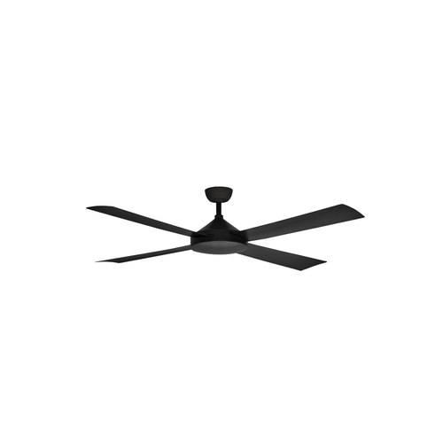Matt Black Contemporary Milano Matt Black (4 Blade) AC Motor Fan