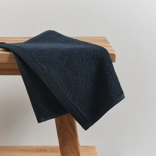Grey Jacquard Face Washers